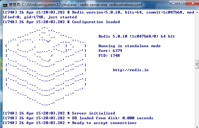 windows终端开启redis服务