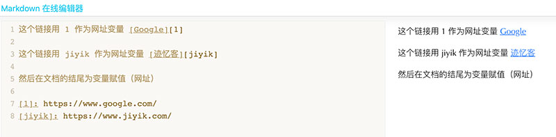 markdown高级链接渲染结果