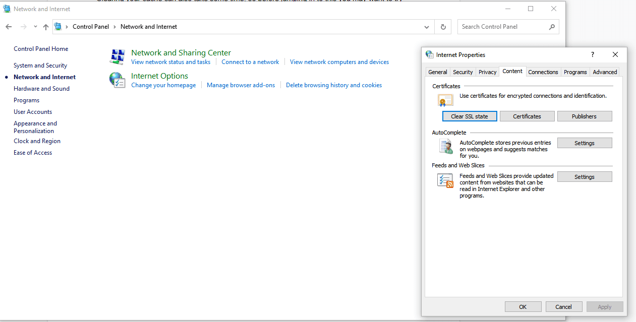 清除 Windows 中的 SSL 状态