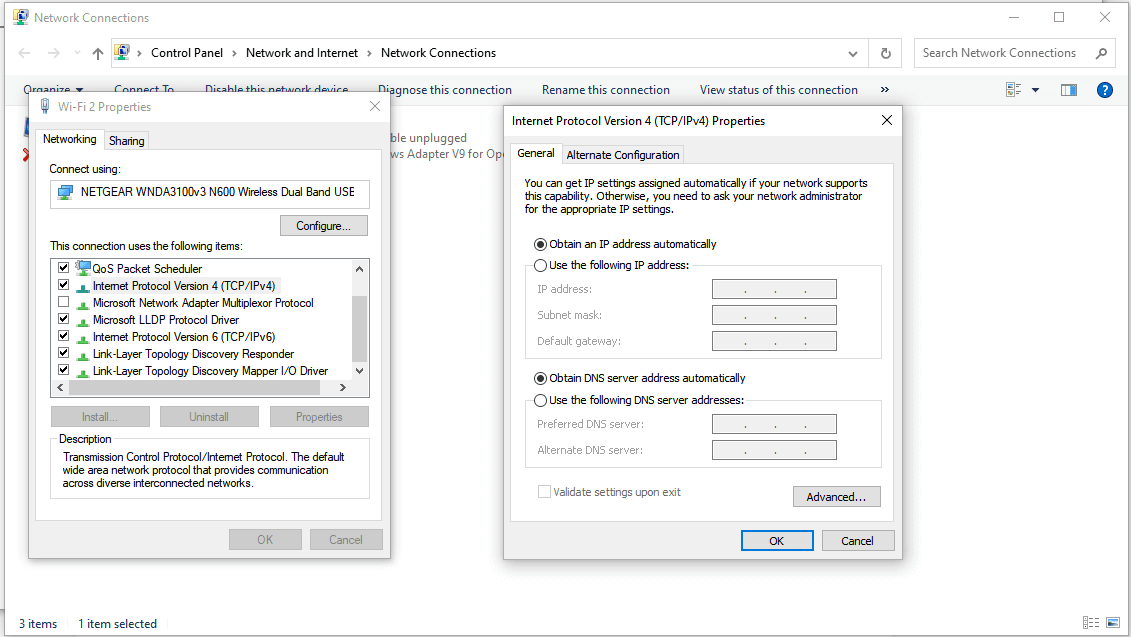 在 Windows 中更改 DNS 服务器地址