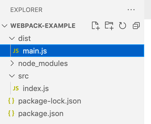 打包之后 webpack 项目目录