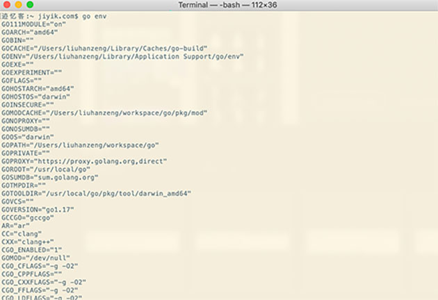 go env 环境变量