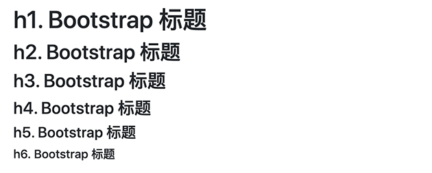 bootstrap4 标题