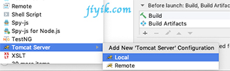 IDEA 运行添加Tomcat Local