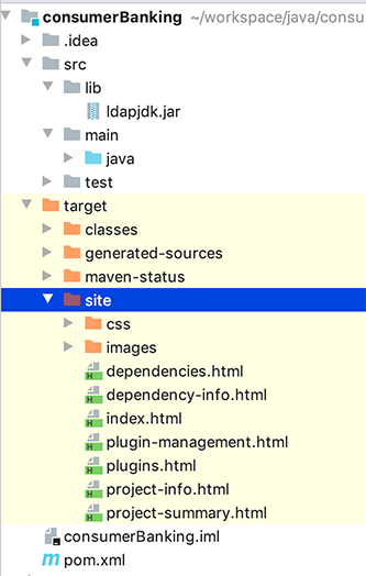Maven 项目文档生成的html文档