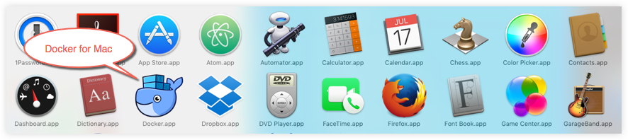 docker macos 安装成功图标