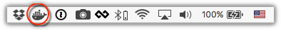 docker macos 顶部图标
