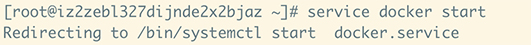 service docker start 开启docker进程