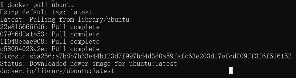docker pull ubuntu