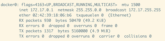 docker 查看网络适配器