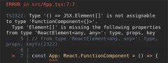 React 错误 Type '() => JSX.Element[]' is not assignable to type FunctionComponent