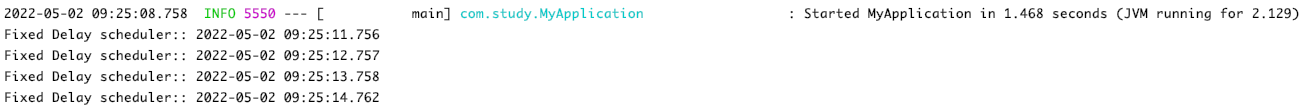 Spring Boot Fxied Delay