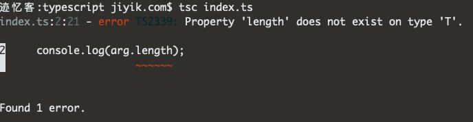 typescript 泛型 错误