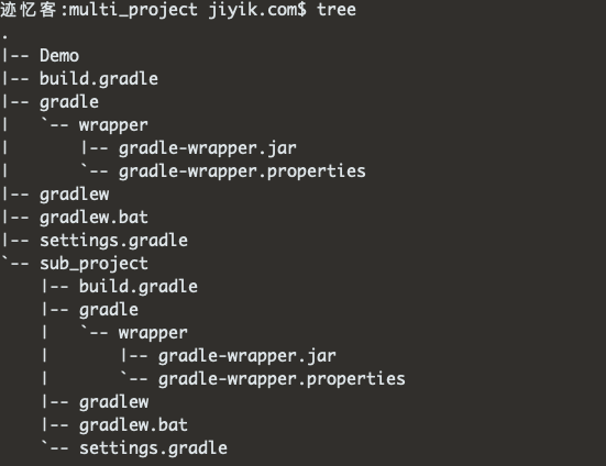 gradle 多项目构建目录结构