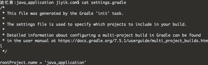 gradle java 应用程序gradlew初始内容