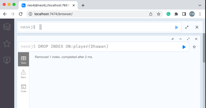neo4j cql 删除索引