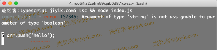 typescript 布尔数组元素类型错误