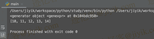 python 使用生成器表达式