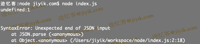 JavaScript 中 Unexpected end of JSON input 错误