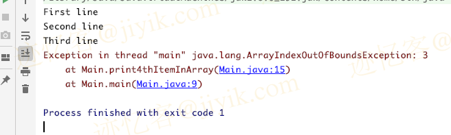 Java 异常工作原理示例