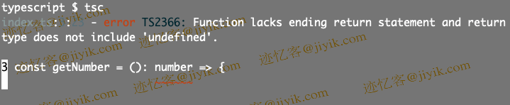 typescript Function lacks ending return statement