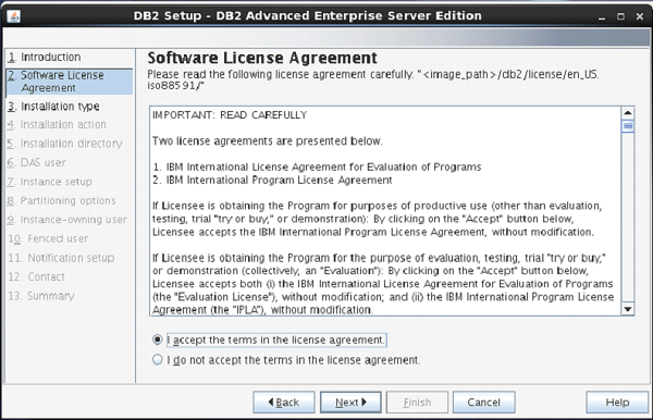 db2 setupwizard