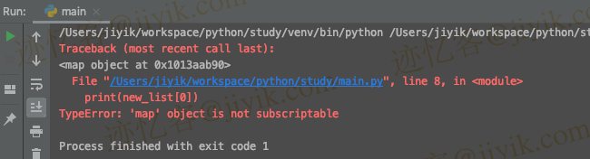 Python 中 TypeError: 'map' object is not subscriptable 错误