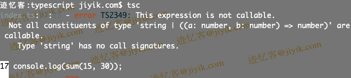 TypeScript 中 Not all constituents of type 'X | Y' are callable 错误