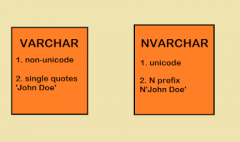 SQL Server 中 char、varchar、nchar 和 nvarchar 数据类型之间的区别？