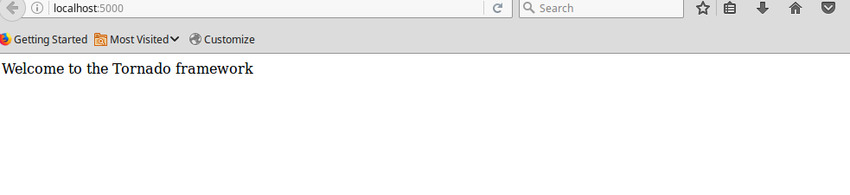 Tornado 框架