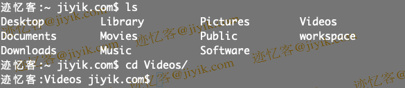 Linux 中创建自己的命令 进入 Videos 目录