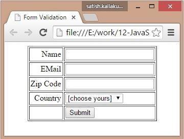 es6 form validation