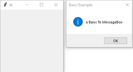 Tkinter 消息框_基本示例