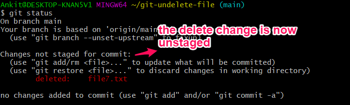 unstage deleted file
