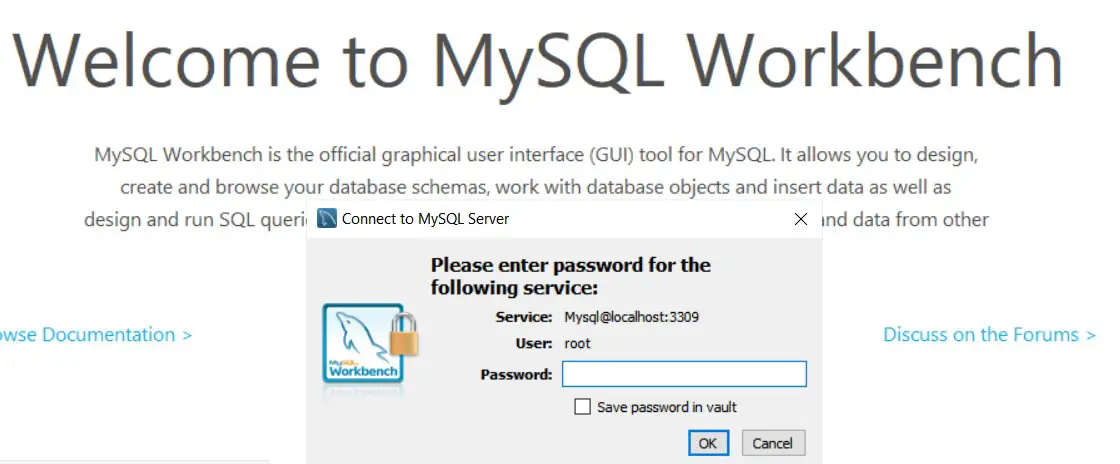 MySQL 工作台
