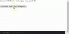 使用 AngularJS 重定向到另一个页面