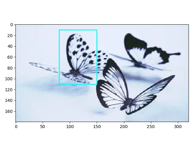 Matplotlib_在图像上绘制一个矩形