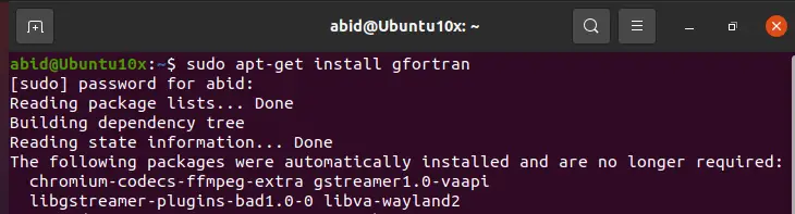 在 Linux 系统中安装 Gfortran 包
