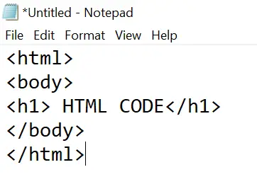 基本的html代码