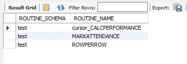 列出 mysql 中的所有存储过程 - 使用 routines 表列出测试数据库的所有过程