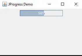 使用 jprogressbar 类创建 Java 进度条 - 进度条上的数字第一部分