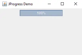 使用 jprogressbar 类创建 Java 进度条 - 进度条上的数字第二部分