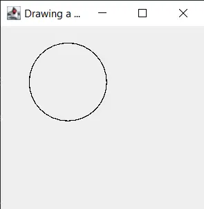 Java 使用 drawRoundRect 绘制一个圆