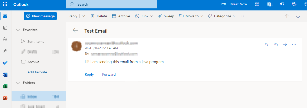 使用 Java 程序发送 Outlook 电子邮件